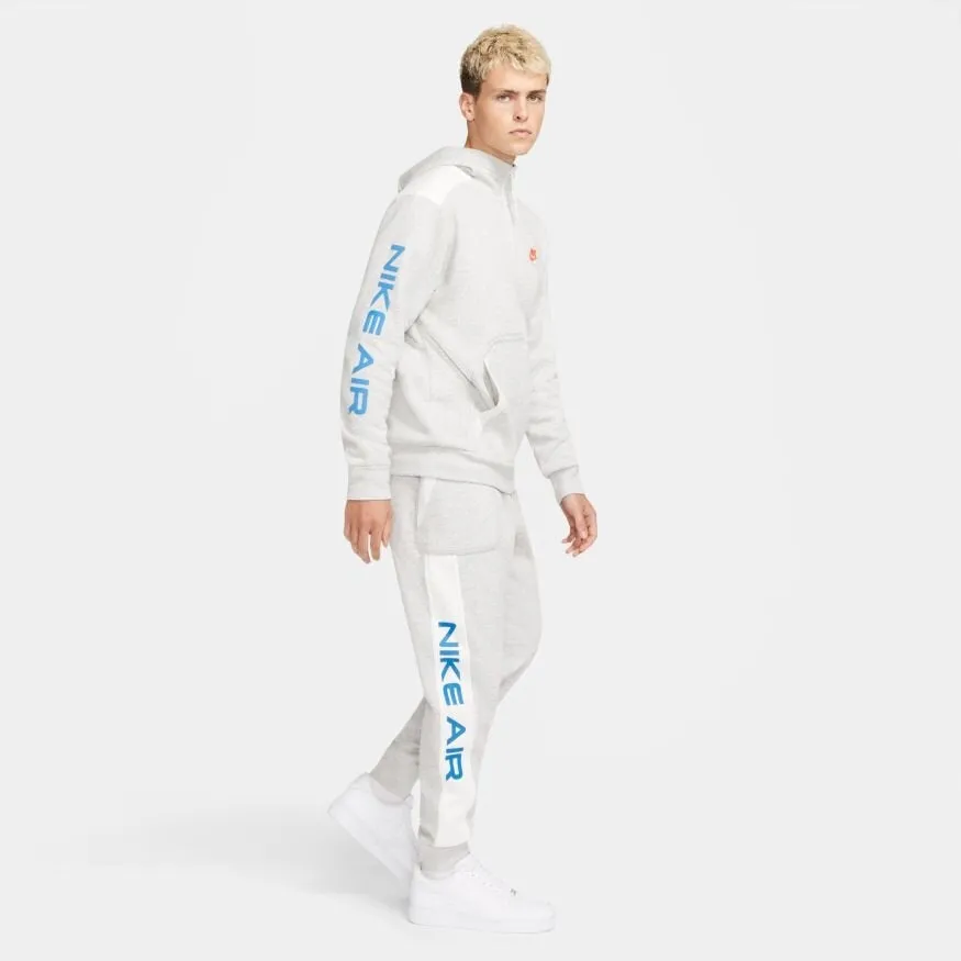 Pantalon jogging Nike Air Fleece - Gris/Blanc/Bleu