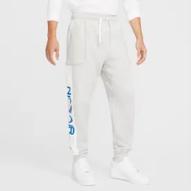 Pantalon jogging Nike Air Fleece - Gris/Blanc/Bleu