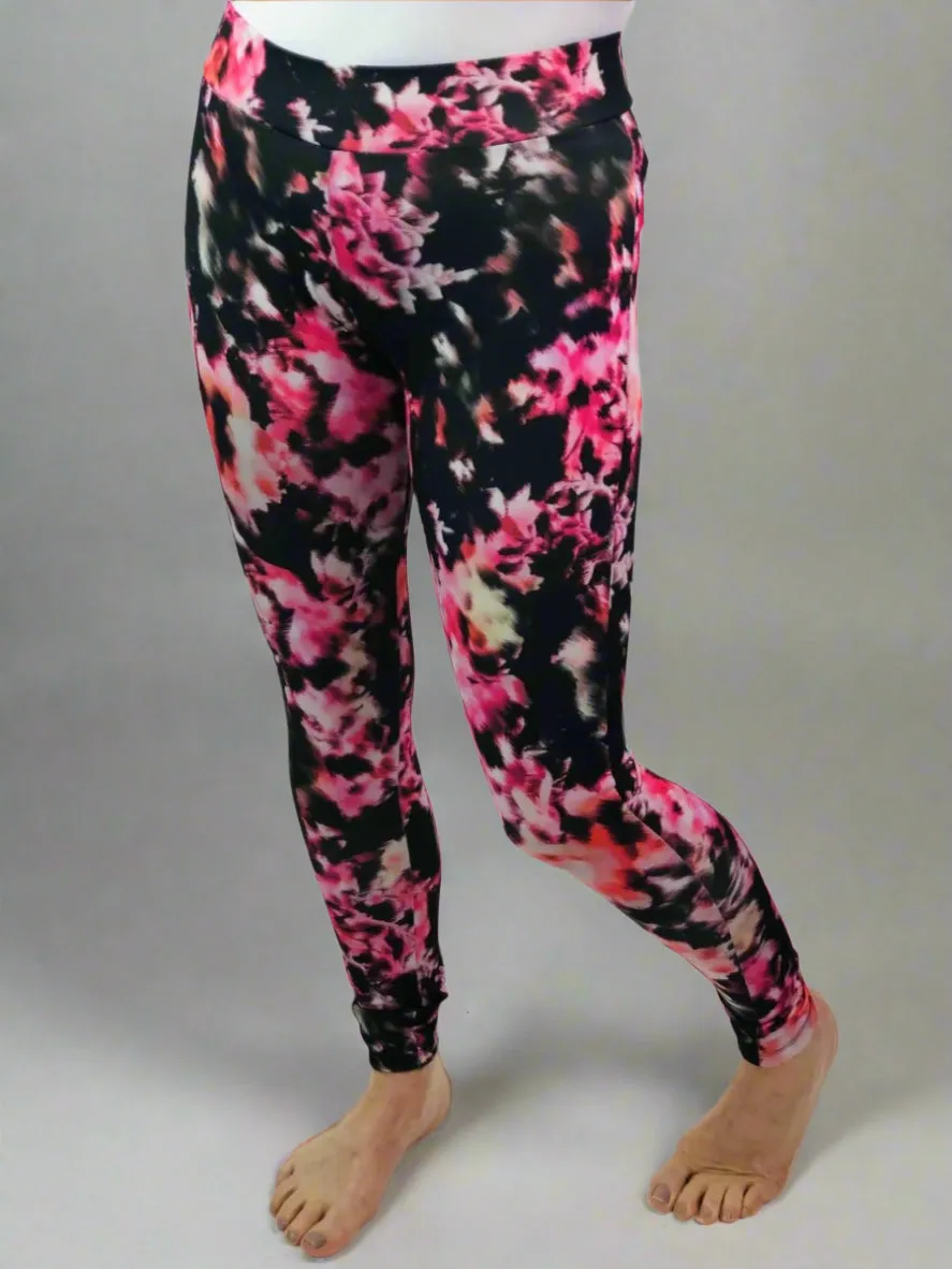 Pink & Black Print Gym Leggings