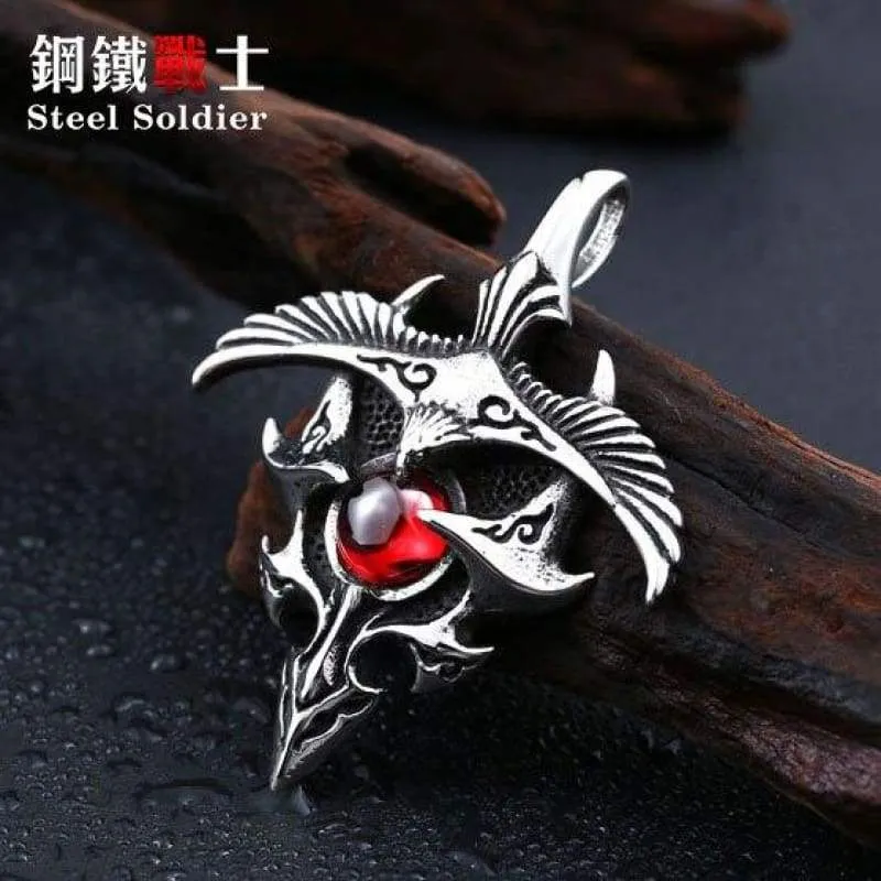 products Stainless eagle with stone pendant Men   Women good detail necklace pendant