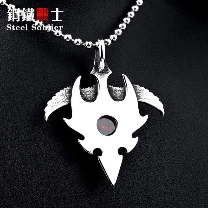 products Stainless eagle with stone pendant Men   Women good detail necklace pendant