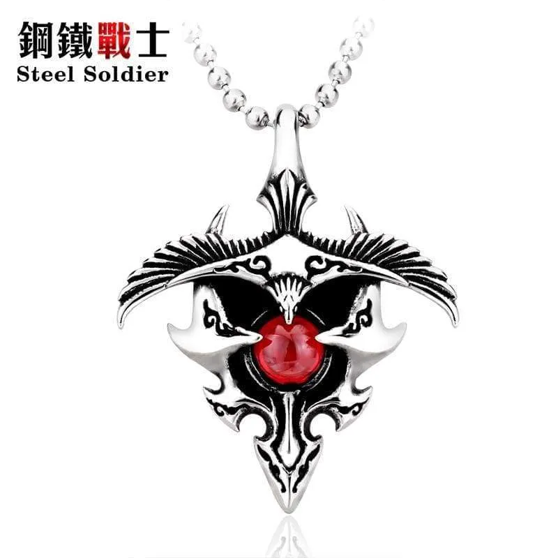 products Stainless eagle with stone pendant Men   Women good detail necklace pendant