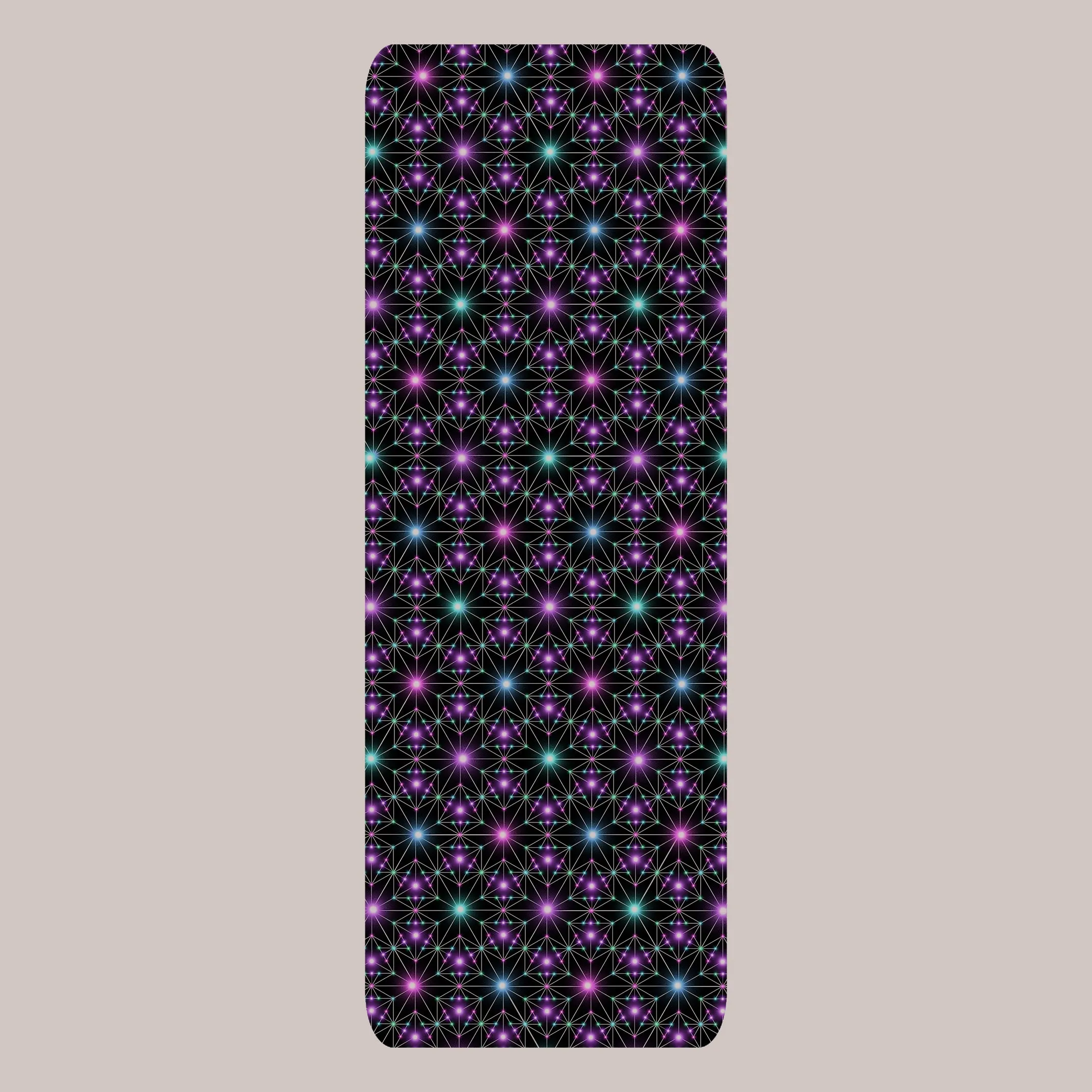 Psychedelic Yoga Mat (UV/RGB, Eco-Friendly, Non-Slip) | STAR MAP