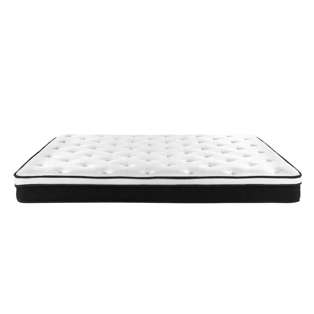 Queen Package | Henley LED Storage Bed White & Bonita Euro Top Mattress (Medium Firm)