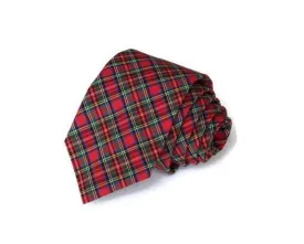 Red & Green Tartan Plaid Necktie