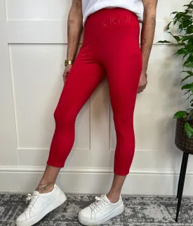 Red Kendall & Kylie High Waisted Leggings