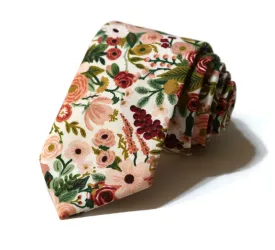 Rose Garden Party Petite Floral Necktie