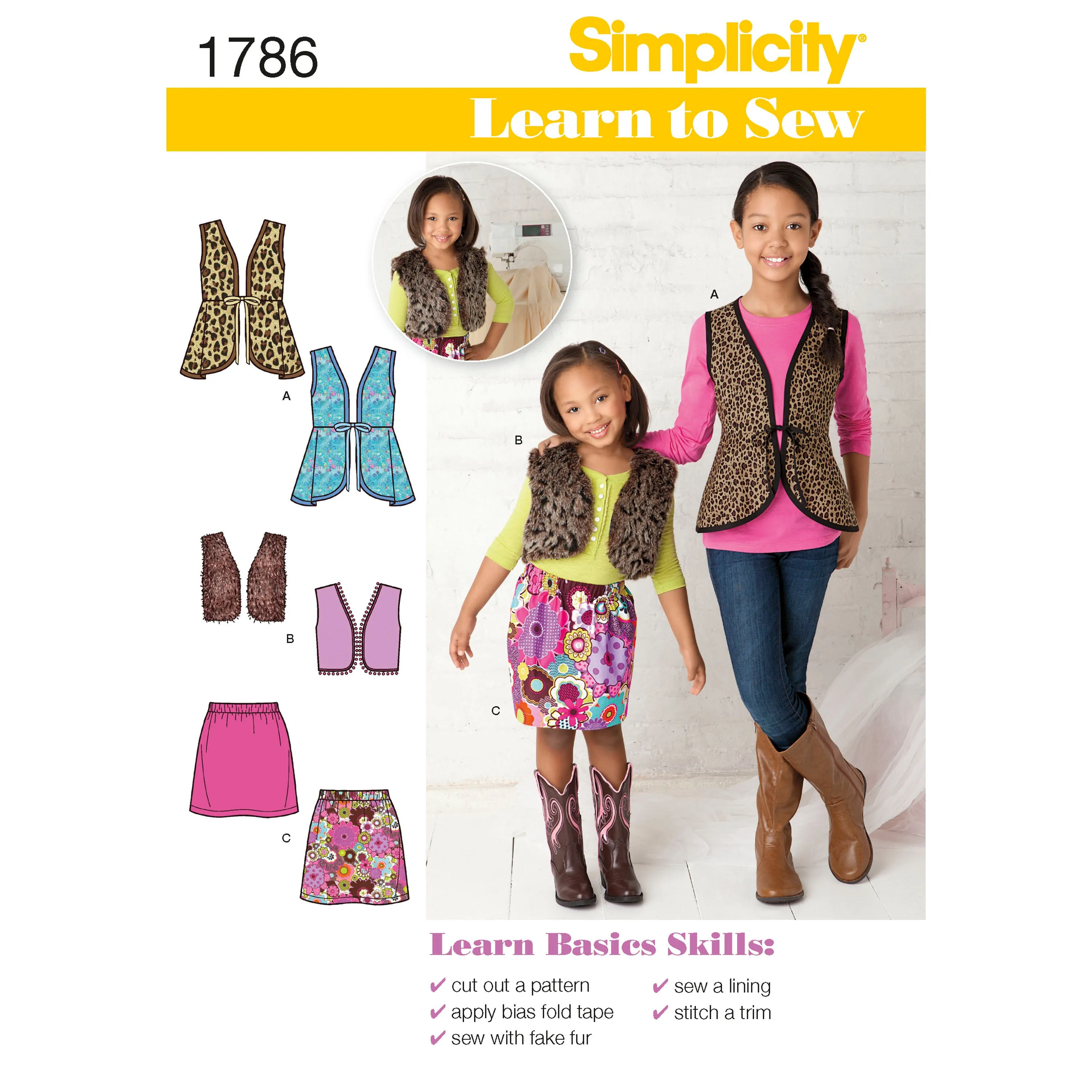 Simplicity Pattern 1786 Learn to Sew Child's & Girls'  Sportswear