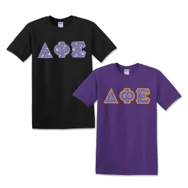 Sorority Lettered T-Shirt, 2-Pack Bundle Deal - TWILL