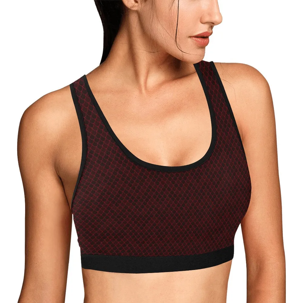 Spellcaster by Patti Negri Compression Sports Bra - "Secret Spell Dragon"