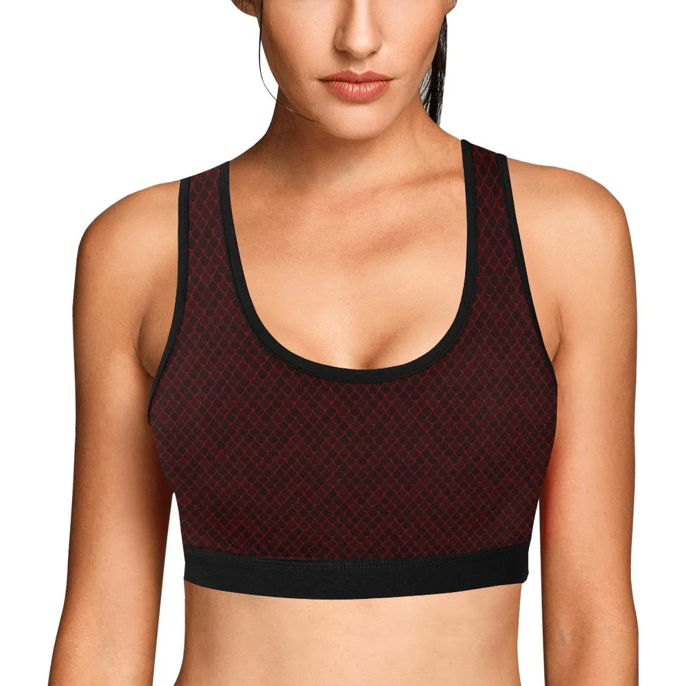 Spellcaster by Patti Negri Compression Sports Bra - "Secret Spell Dragon"