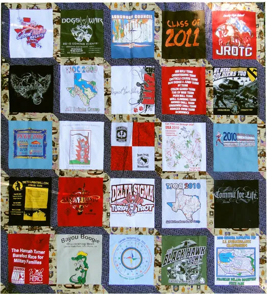 T-Shirts of Glory Quilt PRL-104e - Downloadable Pattern