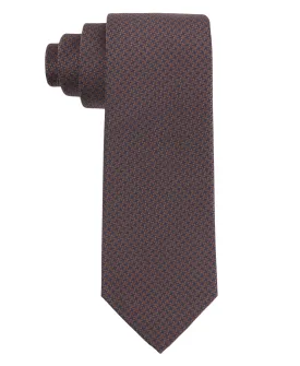 TB Men's Premium Necktie Blue Star Brown