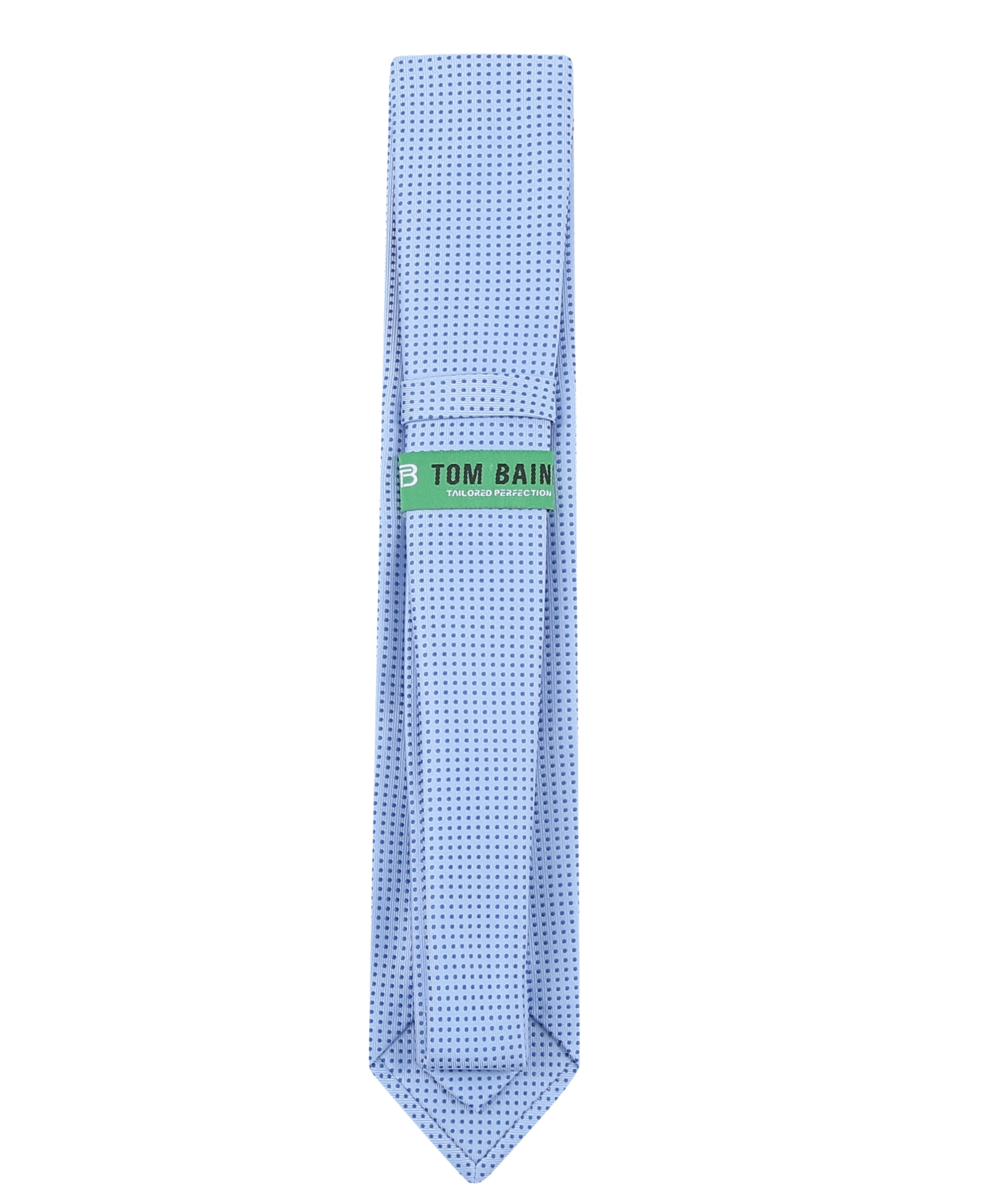 TB Men's Premium Necktie Mini Dot Sky Blue