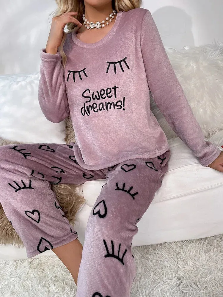 Velvet Thermal Loungewear Set for Cozy Evenings