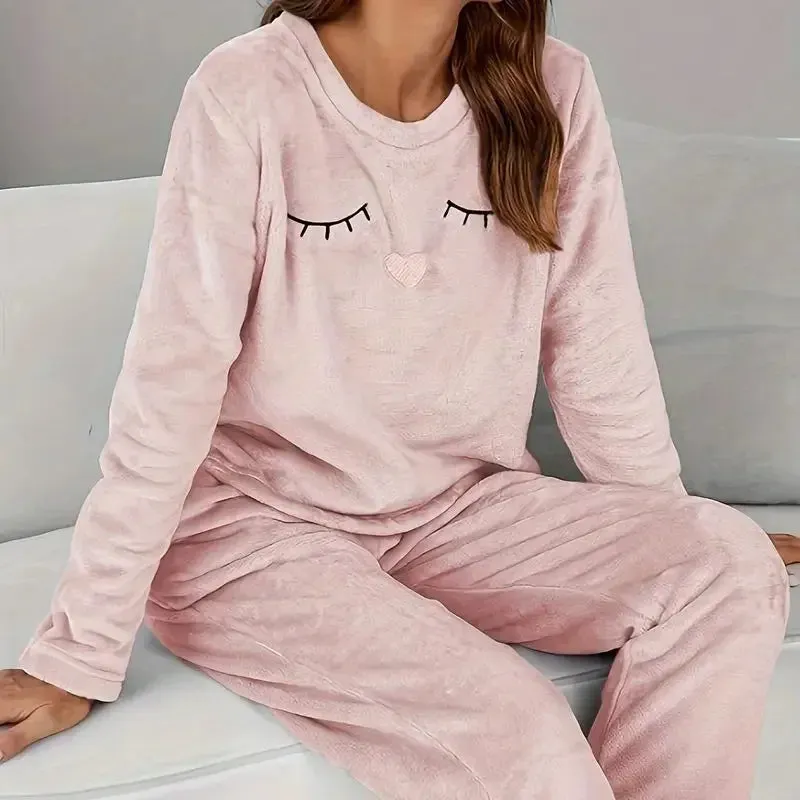 Velvet Thermal Loungewear Set for Cozy Evenings