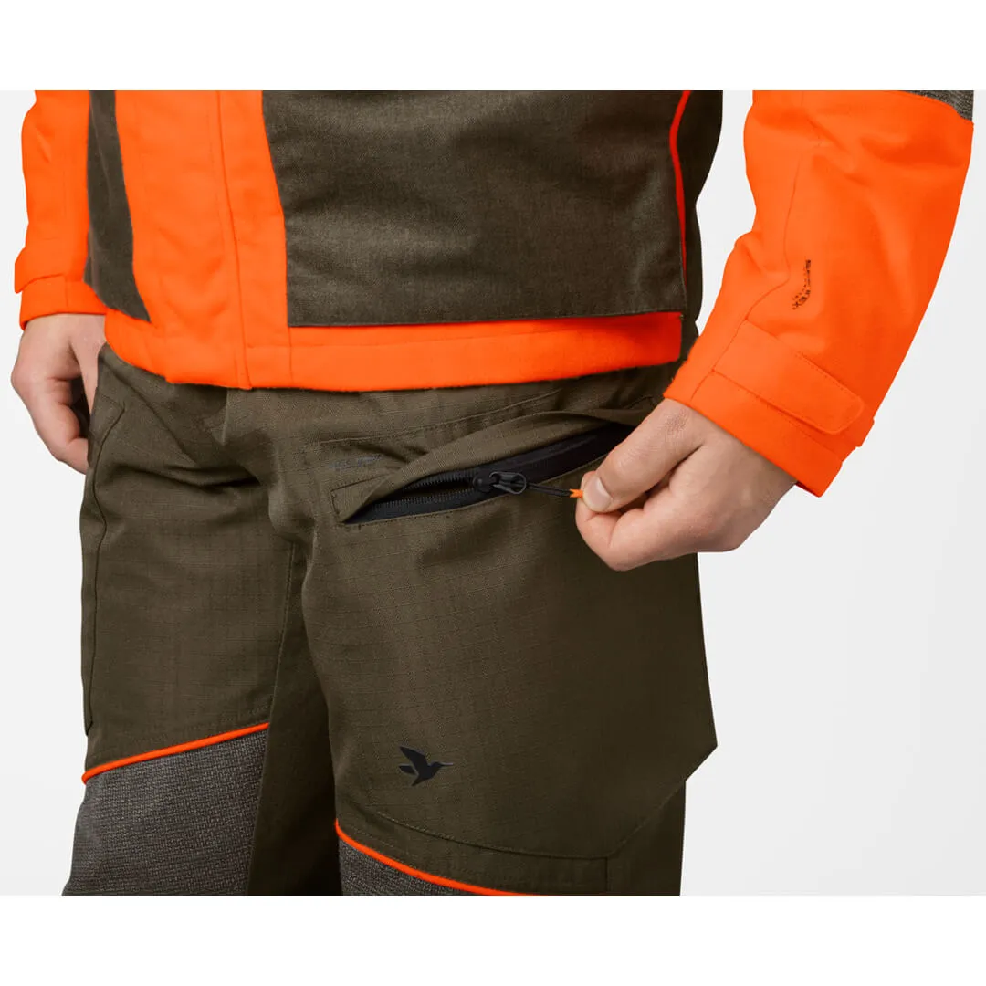 Venture Trousers - Pine Green/Hi-Vis Orange by Seeland