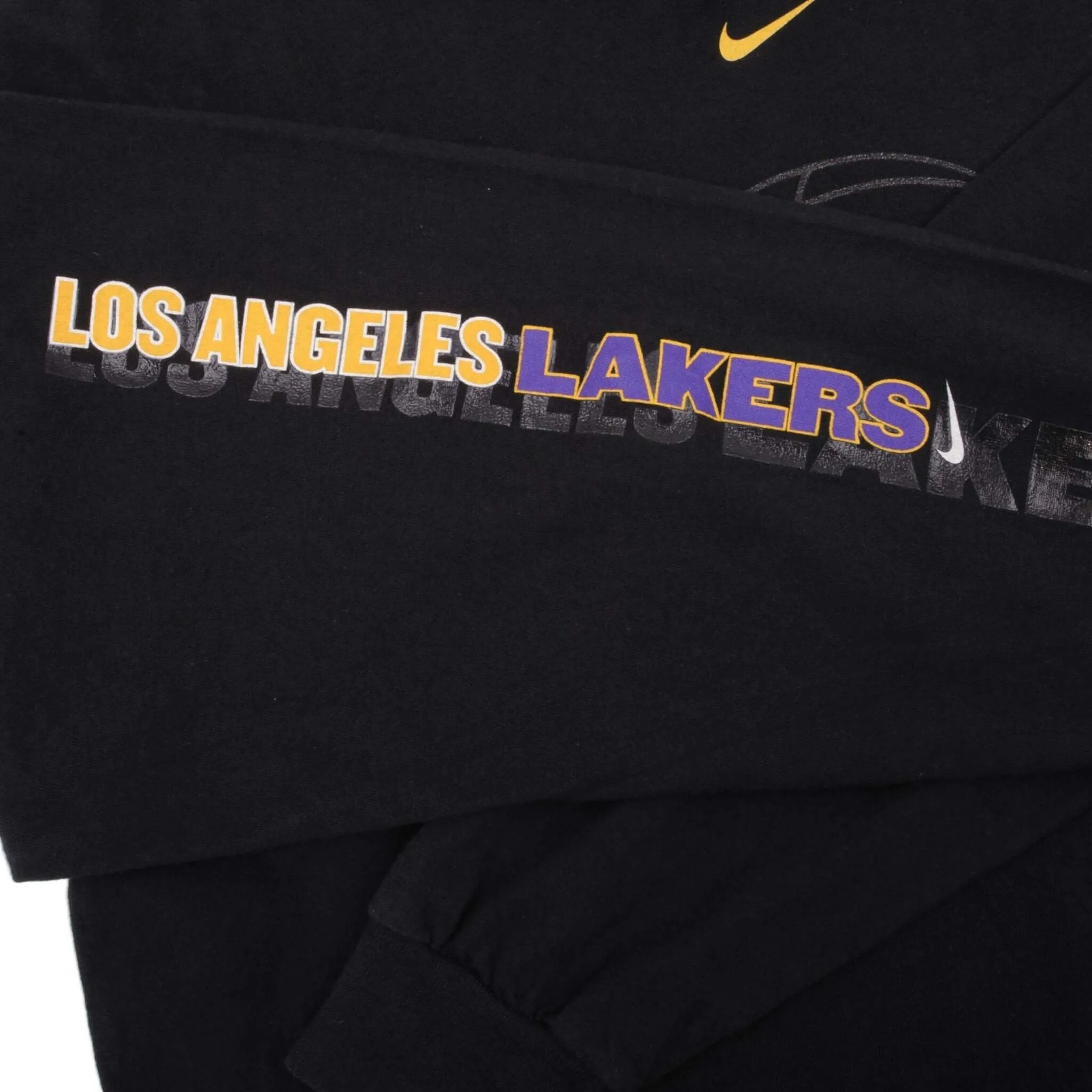 VINTAGE NIKE NBA LOS ANGELES LAKERS 1990S LONG SLEEVE TEE SHIRT SIZE LARGE