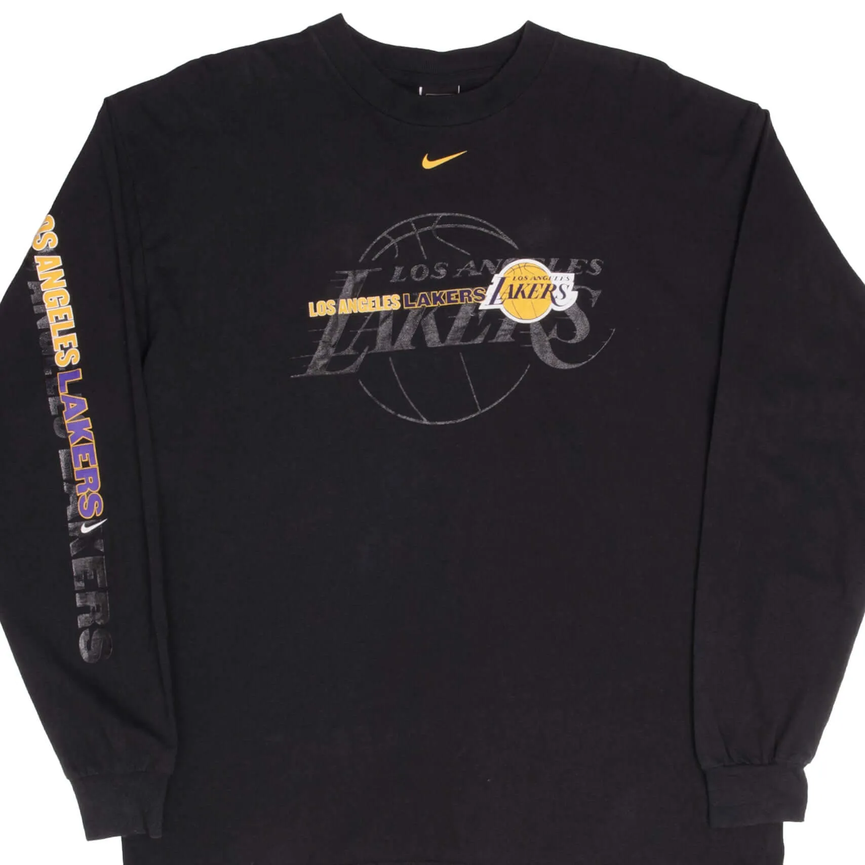 VINTAGE NIKE NBA LOS ANGELES LAKERS 1990S LONG SLEEVE TEE SHIRT SIZE LARGE