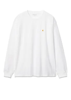 W' L/S Chase T-Shirt - White / Gold