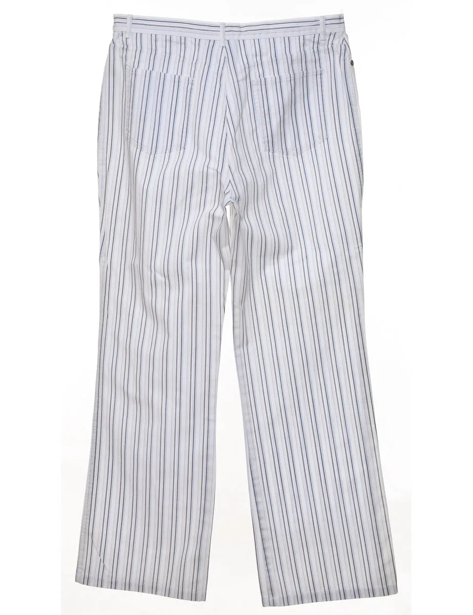 White Striped Trousers - W32 L32