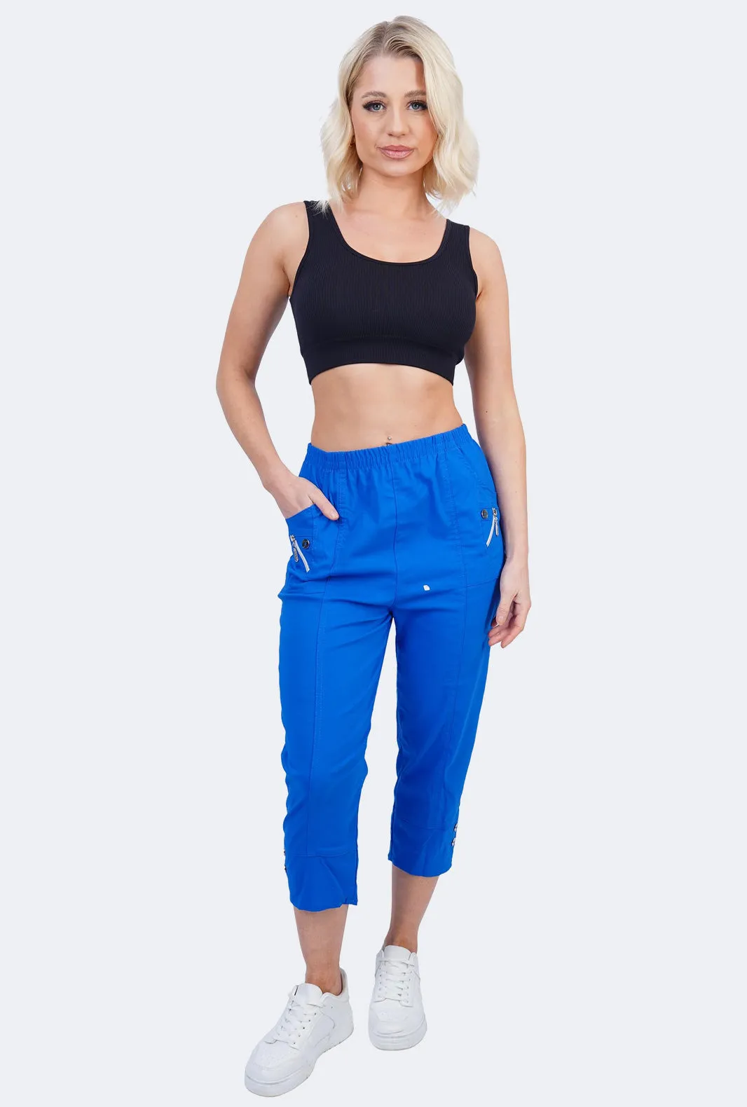 Women Cherry Berry Capri Summer Trouser Pants