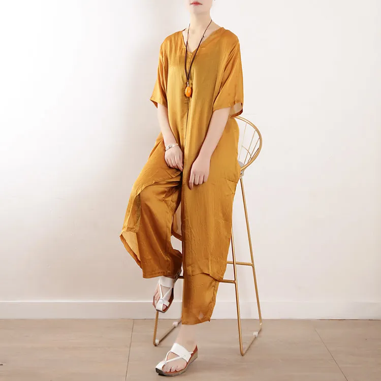 Women Summer Suits Loose Women Wide Legs ATM962325