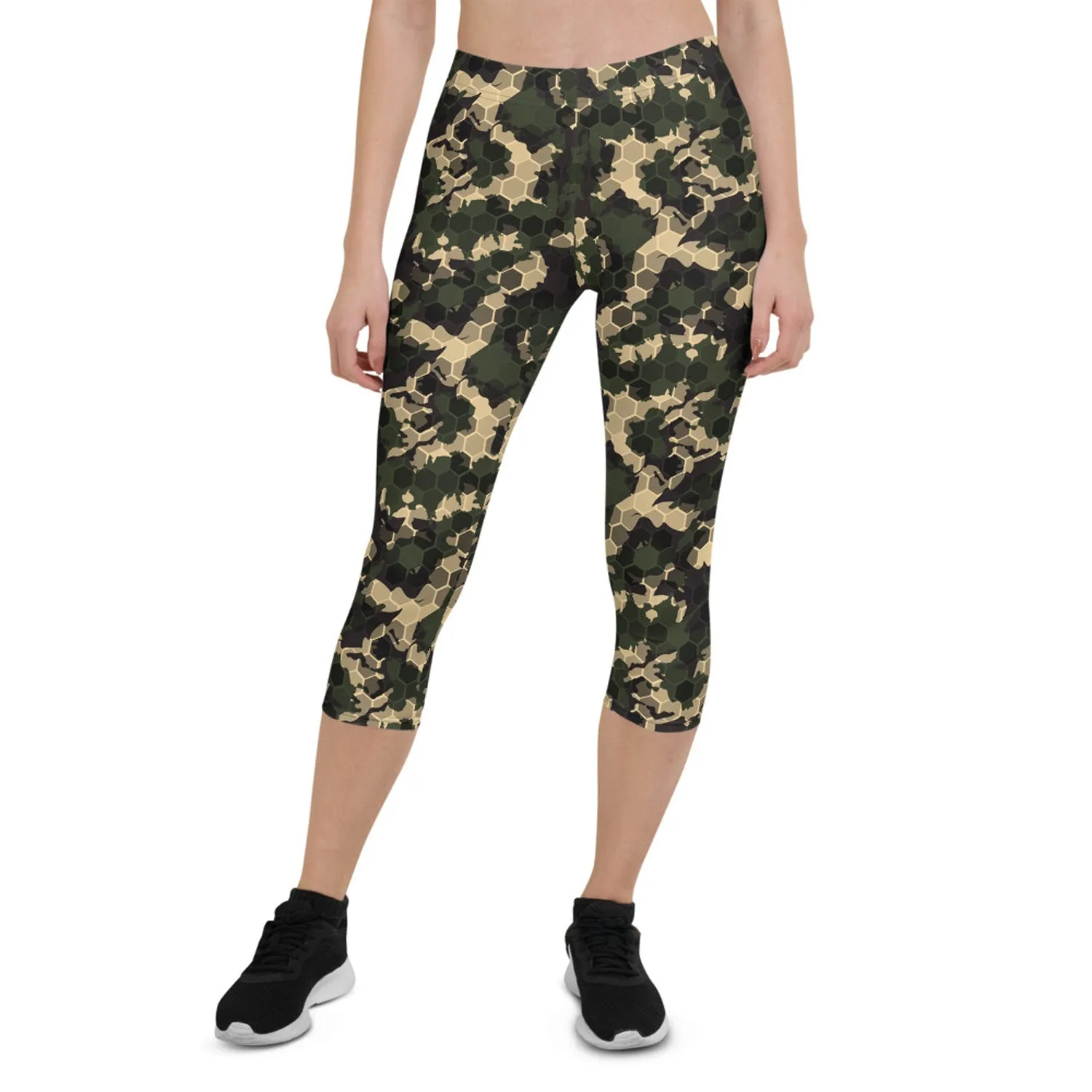 Women's Army Camo Capri Leggings