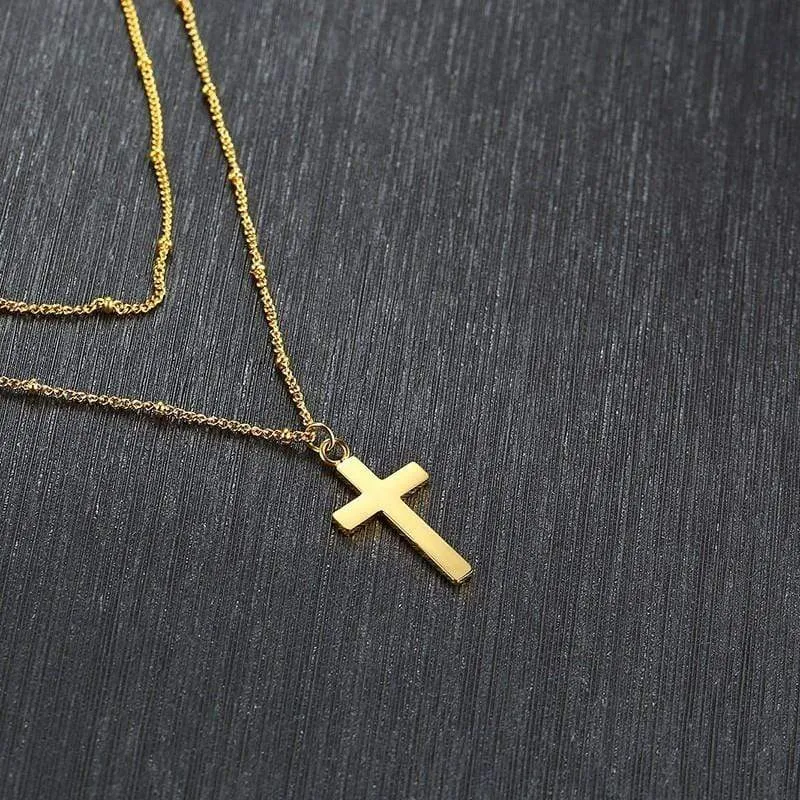 Women's Christian Necklace <br> Double Layer