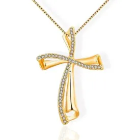 Women's Christian Necklace <br> Wave (Golden)