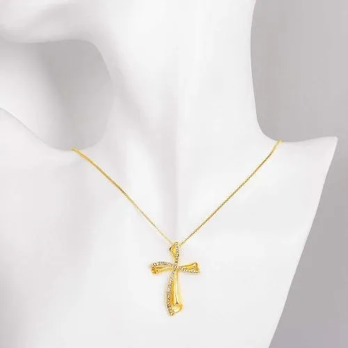 Women's Christian Necklace <br> Wave (Golden)