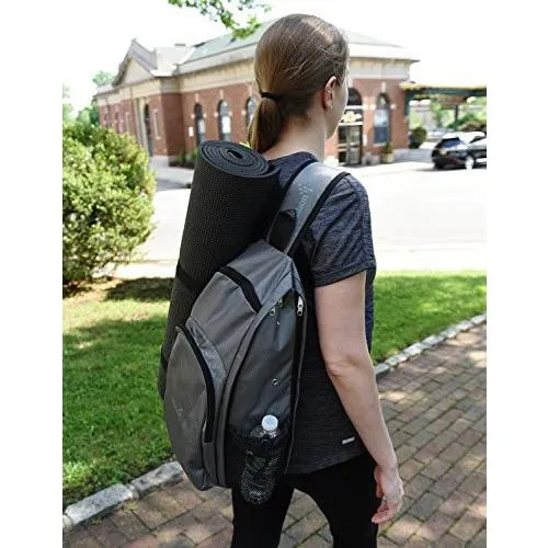 Yoga Mat Backpack Multi Purpose Crossbody Sling